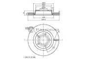 P333-002 ASHUKI by Palidium brzdový kotúč P333-002 ASHUKI by Palidium