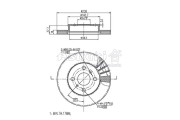 T601-08 Brzdový kotouč ASHUKI by Palidium