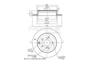 T604-01 Brzdový kotouč ASHUKI by Palidium