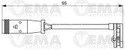 117489 Vystrazny kontakt, opotrebeni oblozeni VEMA