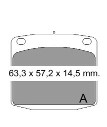 832270 Sada brzdových destiček, kotoučová brzda VEMA