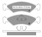 832900 VEMA sada brzdových platničiek kotúčovej brzdy 832900 VEMA