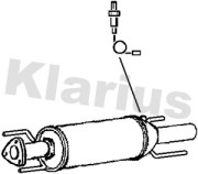 390157 Filtr pevnych castic, vyfukovy system KLARIUS