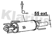 390530 KLARIUS filter sadzí/pevných častíc výfukového systému 390530 KLARIUS