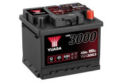 YBX3063 YUASA Startovací baterie 12V / 45Ah / 440A - pravá (YBX3000) | YBX3063 YUASA