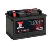 YBX3086 YUASA Startovací baterie 12V / 76Ah / 680A - levá (YBX3000) | YBX3086 YUASA