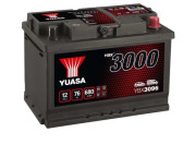 YBX3096 YUASA Startovací baterie 12V / 76Ah / 680A - pravá (YBX3000) | YBX3096 YUASA