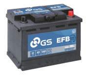 EFB027 GS startovací baterie 60Ah - pravá (řada EFB Start Stop) | EFB027 GS