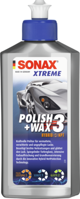 02021000 SONAX XTR Leštěnka s voskem WAX 3 250 ml SONAX