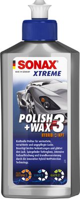 02021000 SONAX XTR Leštěnka s voskem WAX 3 250 ml SONAX