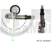 10166 Napínák, žebrovaný klínový řemen CALIBER