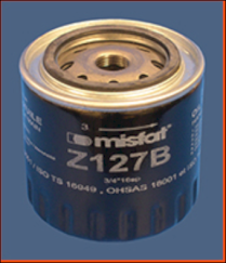 Z127B Olejový filtr MISFAT