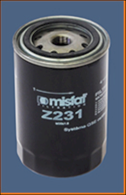 Z231 Olejový filtr MISFAT