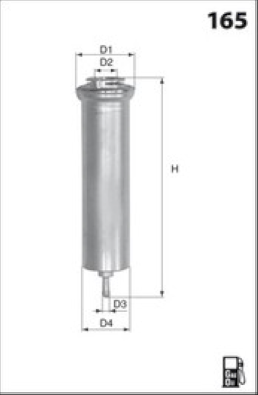 E101X Palivový filtr MISFAT