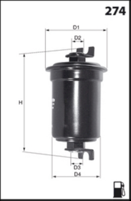 E118 Palivový filtr MISFAT