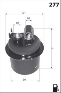 E123 Palivový filtr MISFAT