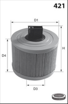 R146 Vzduchový filtr MISFAT