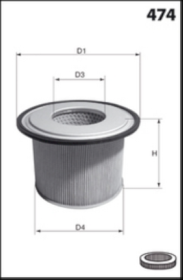 R762 MISFAT vzduchový filter R762 MISFAT