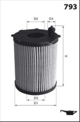L154B Olejový filtr MISFAT