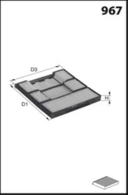 HB319 MISFAT filter vnútorného priestoru HB319 MISFAT