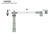 134332 HITACHI sada zapaľovacích káblov 134332 HITACHI