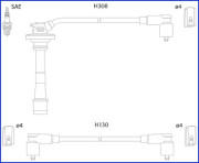 134562 HITACHI sada zapaľovacích káblov 134562 HITACHI