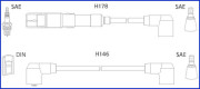 134756 HITACHI sada zapaľovacích káblov 134756 HITACHI