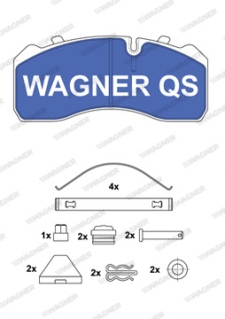 2909304950 WAGNER sada brzdových platničiek kotúčovej brzdy 2909304950 WAGNER