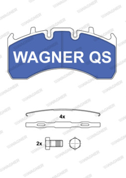 2916904950 WAGNER sada brzdových platničiek kotúčovej brzdy 2916904950 WAGNER
