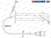 587033W WAGNER výstrażný kontakt opotrebenia brzdového oblożenia 587033W WAGNER