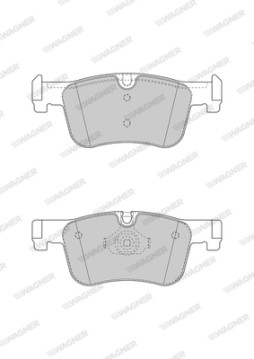 WBP24912A Sada brzdových destiček, kotoučová brzda WAGNER