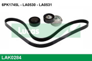 LAK0284 Sada žebrovaných klínových řemenů LUCAS