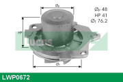 LWP0672 Vodní čerpadlo, chlazení motoru LUCAS