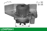 LDWP0641 Vodní čerpadlo, chlazení motoru LUCAS