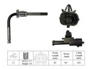 LGS7090 Čidlo, teplota výfukových plynů LUCAS