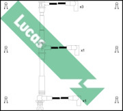 LUC4110 Sada kabelů pro zapalování LUCAS