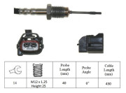 LGS7013 LUCAS snímač teploty výfukových plynov LGS7013 LUCAS