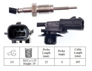 LGS7017 LUCAS snímač teploty výfukových plynov LGS7017 LUCAS