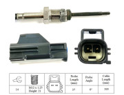 LGS7084 LUCAS snímač teploty výfukových plynov LGS7084 LUCAS