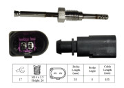 LGS7240 Čidlo, teplota výfukových plynů LUCAS