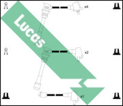 LUC4339 Sada kabelů pro zapalování Lucas LUCAS