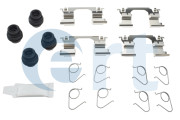 420383 Sada příslušenství, obložení kotoučové brzdy ERT