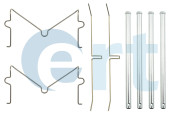 420433 Sada příslušenství, obložení kotoučové brzdy ERT