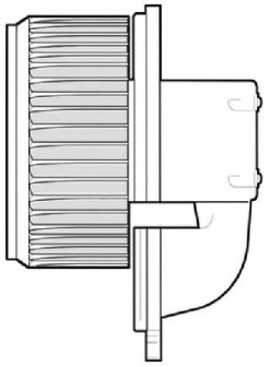 1208242 Elektromotor, vnitřní ventilátor CTR