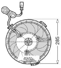 1209522 CTR ventilátor chladenia motora 1209522 CTR