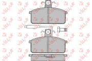 626.0099 Sada brzdových destiček, kotoučová brzda VILLAR