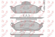 626.0983 VILLAR sada brzdových platničiek kotúčovej brzdy 626.0983 VILLAR