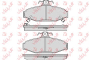 626.1018 VILLAR sada brzdových platničiek kotúčovej brzdy 626.1018 VILLAR