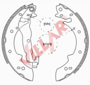 629.0524 VILLAR sada brzdových čeľustí 629.0524 VILLAR