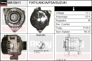 WA10411 EDR alternátor WA10411 EDR